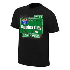 Brock Lesnar "Suplex City North Pole" Holiday T-Shirt T-Shirt PW Catalog