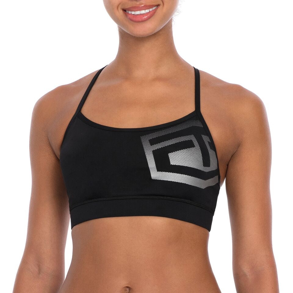 Tapout "Power Button" Black Metallic Bra
