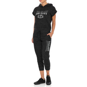 Tapout Cropped Sleeveless Women's Black Hoodie