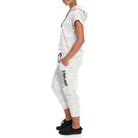 Tapout Cropped Sleeveless Women's Marshmallow Hoodie