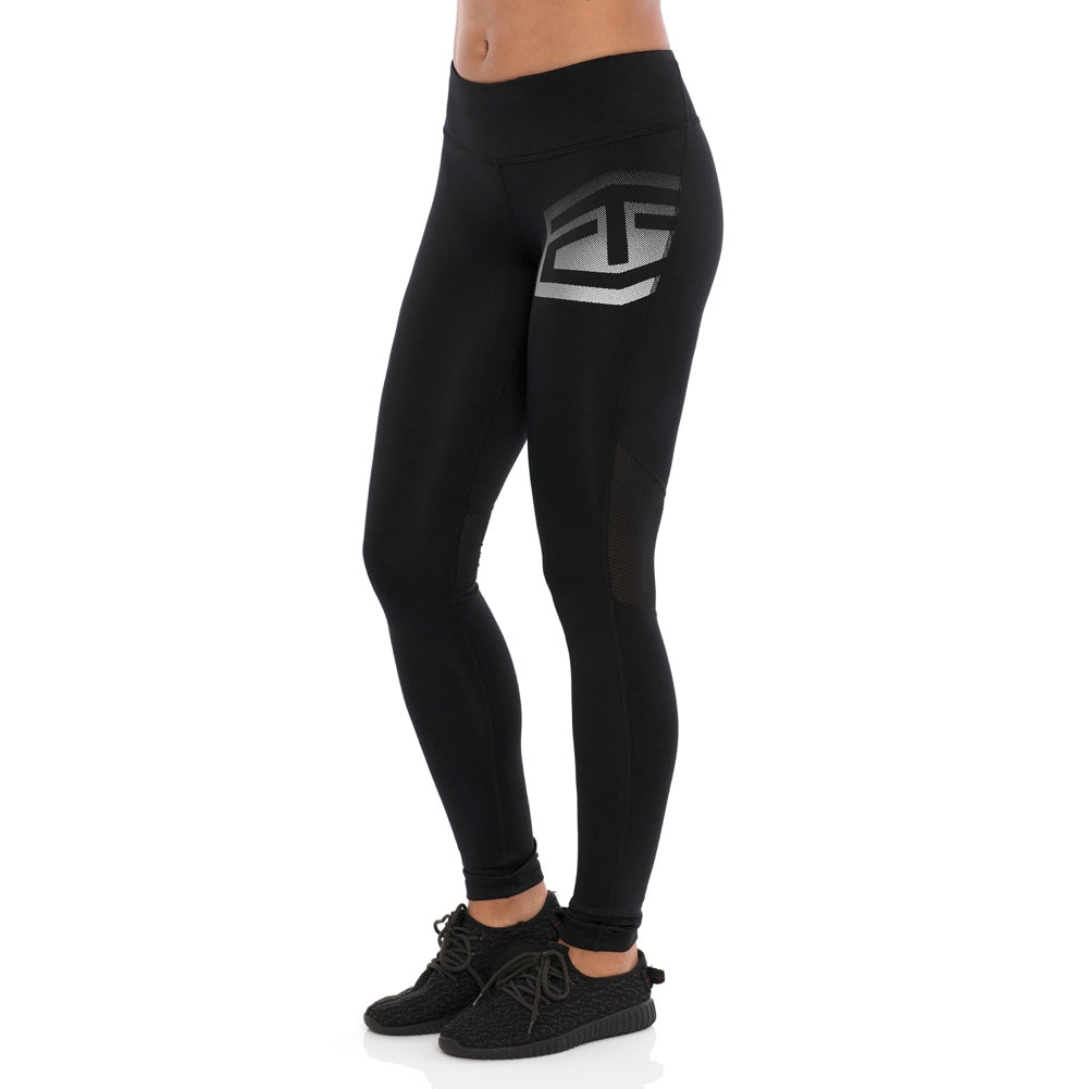 Tapout "Headliner" Women's Black Metallic Leggings