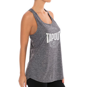 Tapout Back Knot Black Heather Tank Top