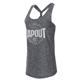 Tapout Back Knot Black Heather Tank Top