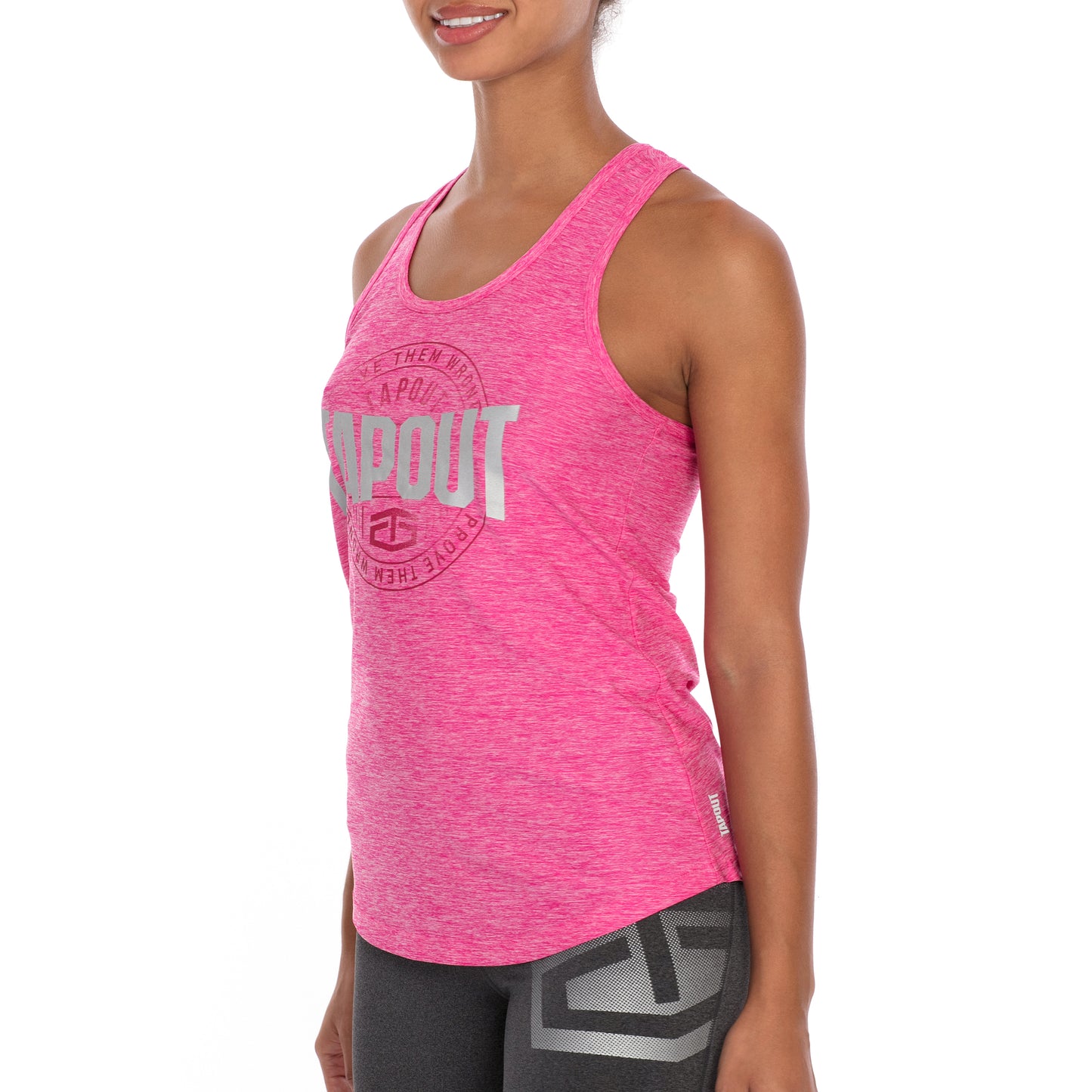 Tapout Back Knot Pink Women's Tank Top