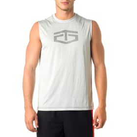 Tapout White Heather Logo Muscle T-Shirt T-Shirt PW Catalog