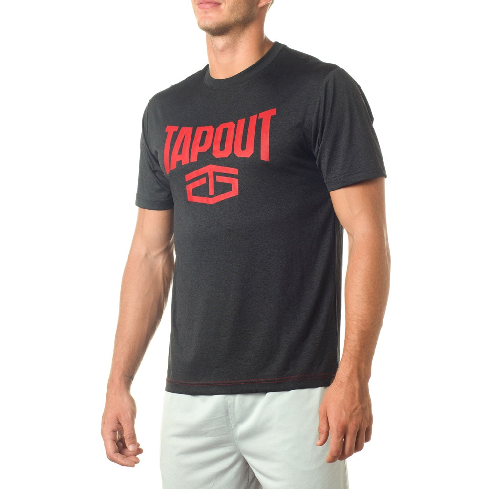 Tapout Black Heather "Wrecking Crew" Red T-Shirt T-Shirt PW Catalog
