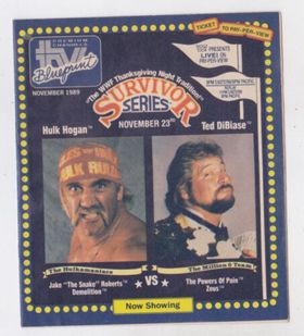 TV Blue Print 1989 Hulk Hogan & Ted Dibiase