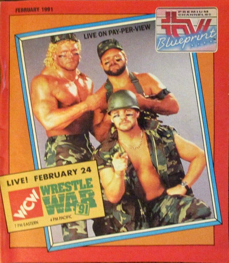 TV Blueprint 1991 February Sid & Arn Anderson Magazine PWcatalog