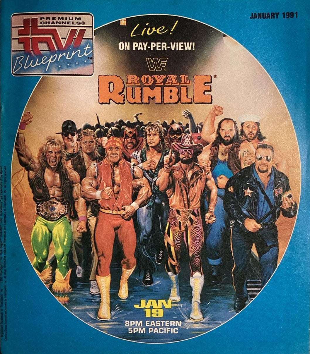 TV Blueprint 1991 January Royal Rumble – PW Catalog
