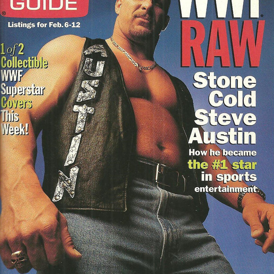 TV Guide February 1999 Steve Austin 1 of 2 Magazine PWcatalog