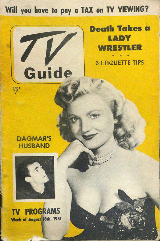 TV Guide August 1951 Jeanette Wolfe