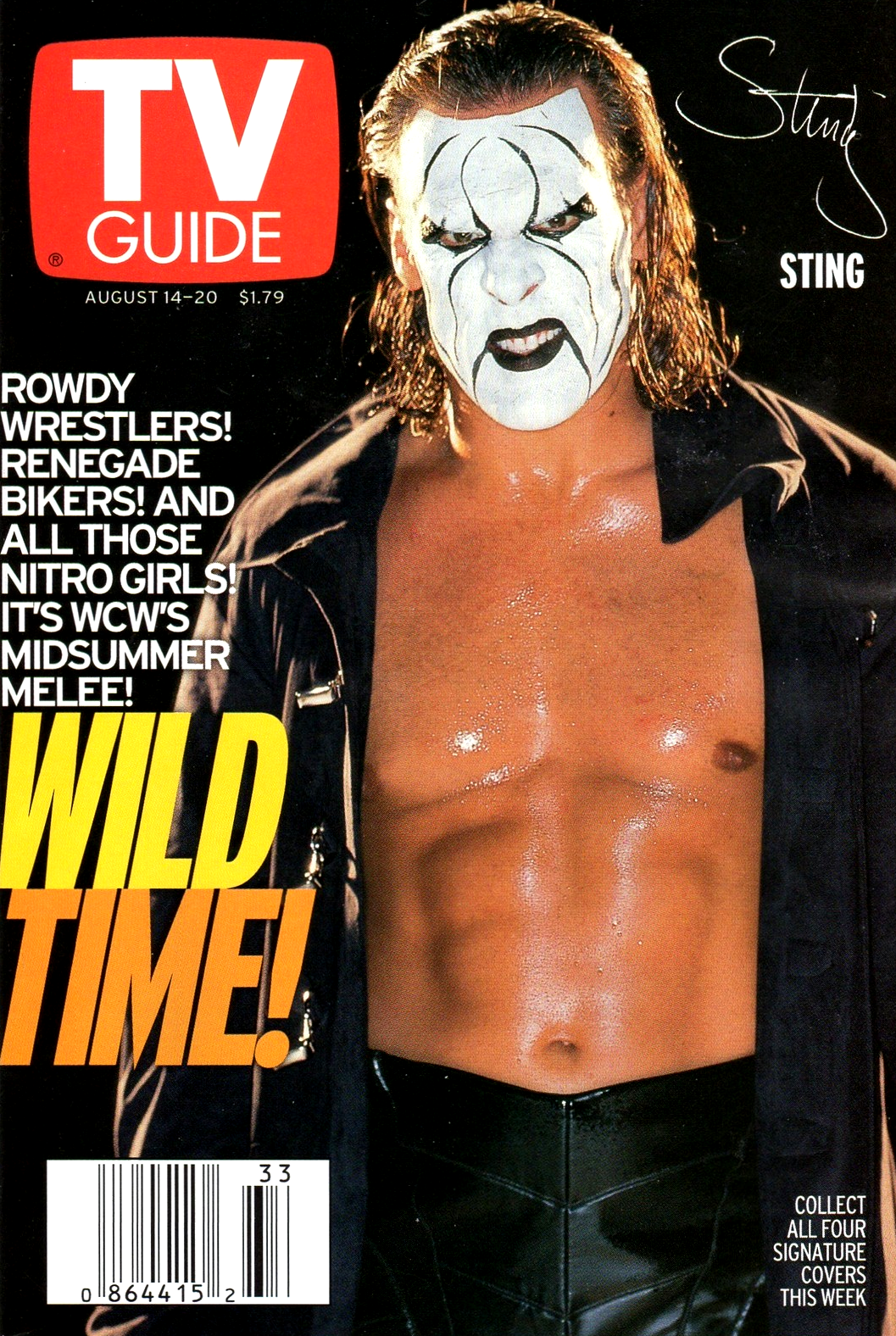 TV Guide August 14, 1999 Sting 1 of 4