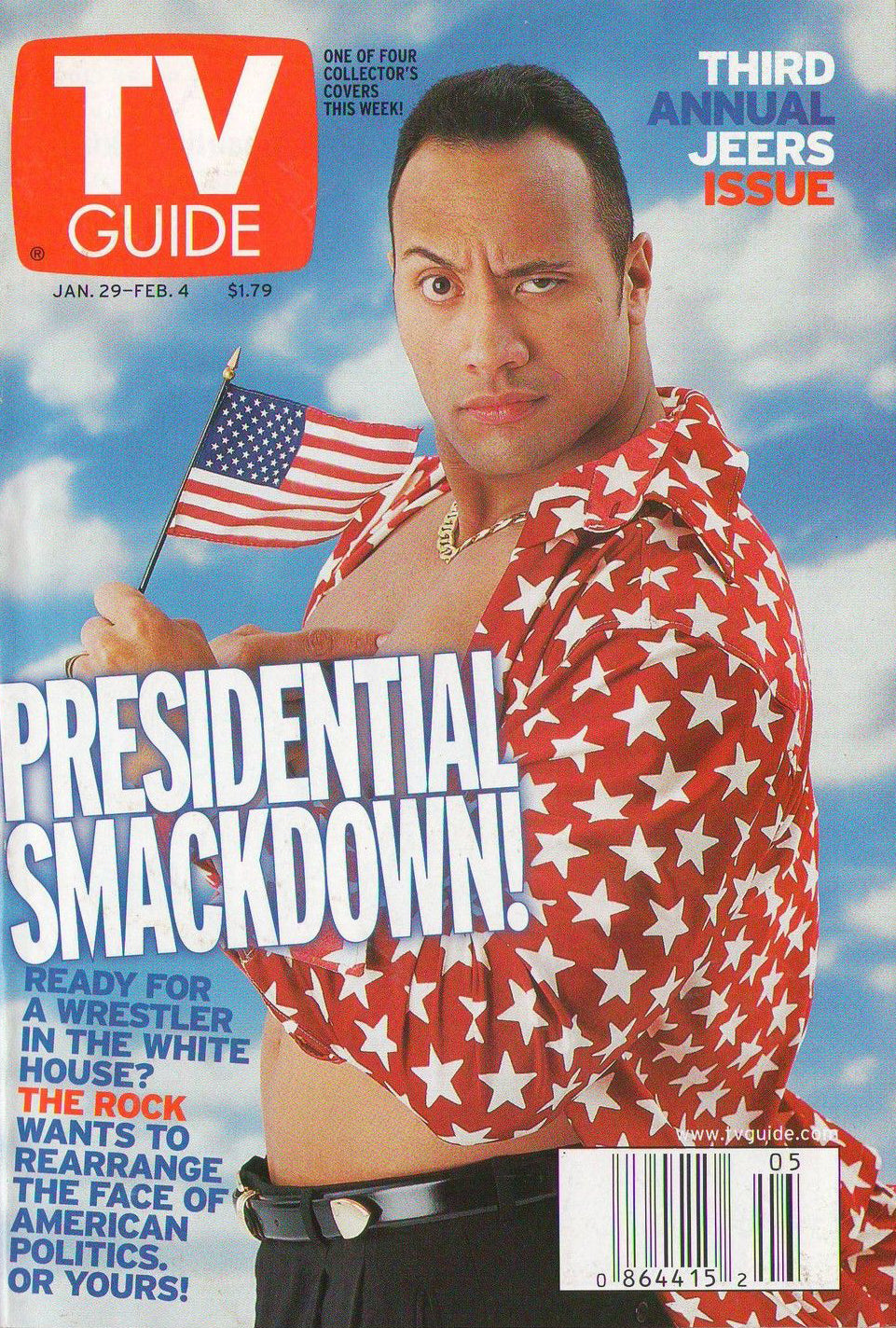 TV Guide January 2000 The Rock 1 of 4
