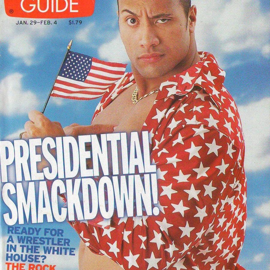 TV Guide January 2000 The Rock 1 of 4 Magazine PWcatalog
