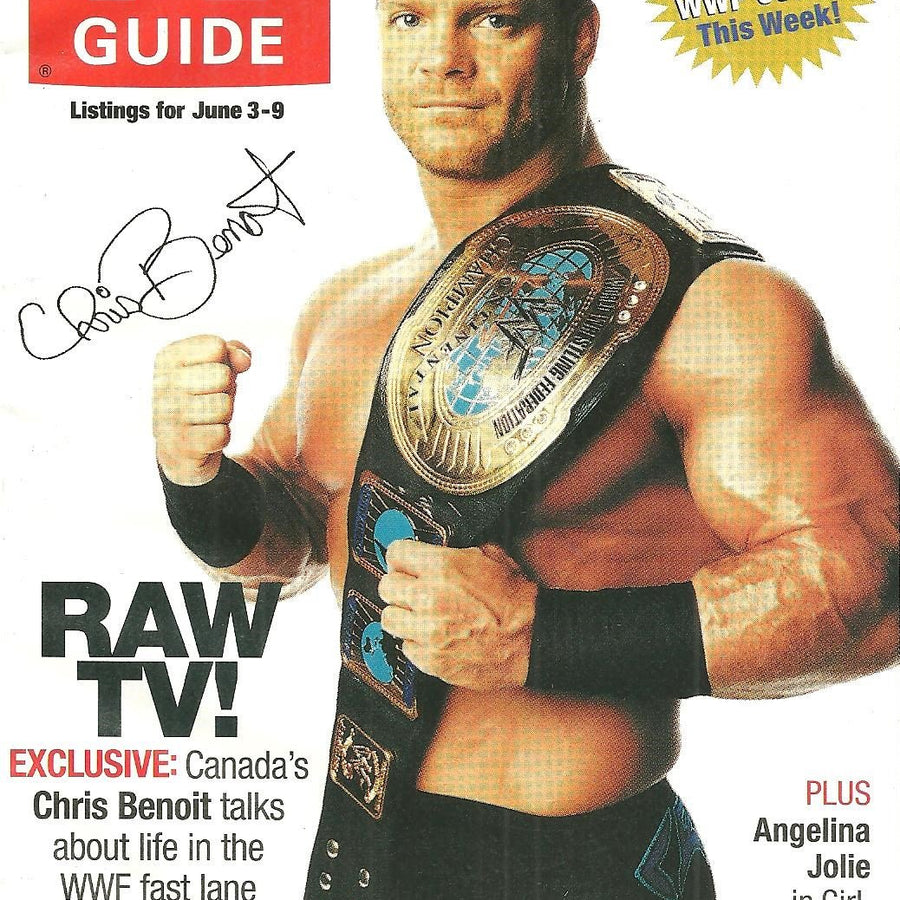 TV Guide Canada Chris Benoit Magazine June 3-9 2000 1 of 4 Magazine PWcatalog