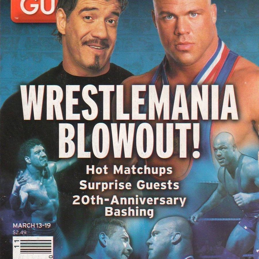 TV Guide March 2004 Kurt Angle & Eddie Guerrero 1 of 2 Magazine PWcatalog