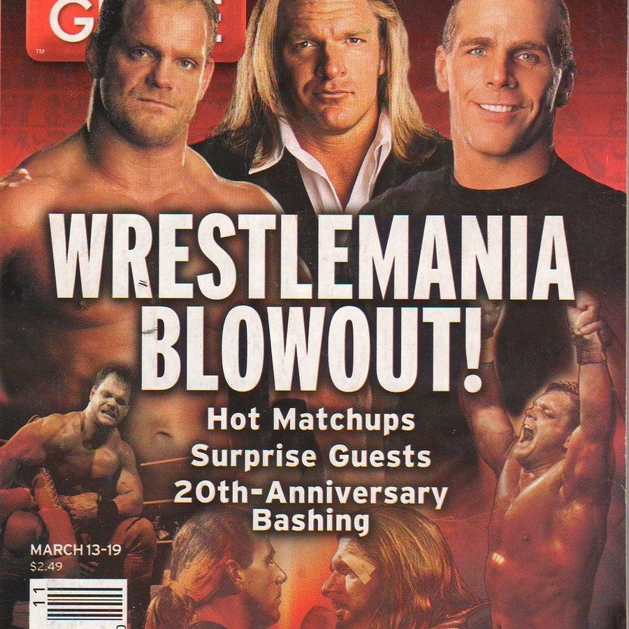 TV Guide March 2004 HHH, Shawn Michaels & Chris Benoit 1 of 2 Magazine PWcatalog