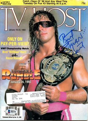 TV Host Bret Hart Magazine PWcatalog