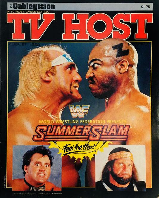 TV Host Magazine August 1989 Vol 9 #1 Hulk Hogan