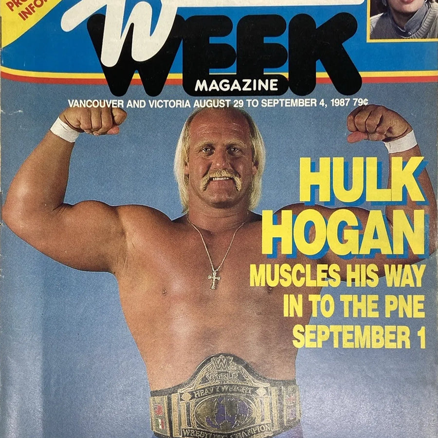 TV Week Magazine September 1987 Hulk Hogan Magazine PWcatalog
