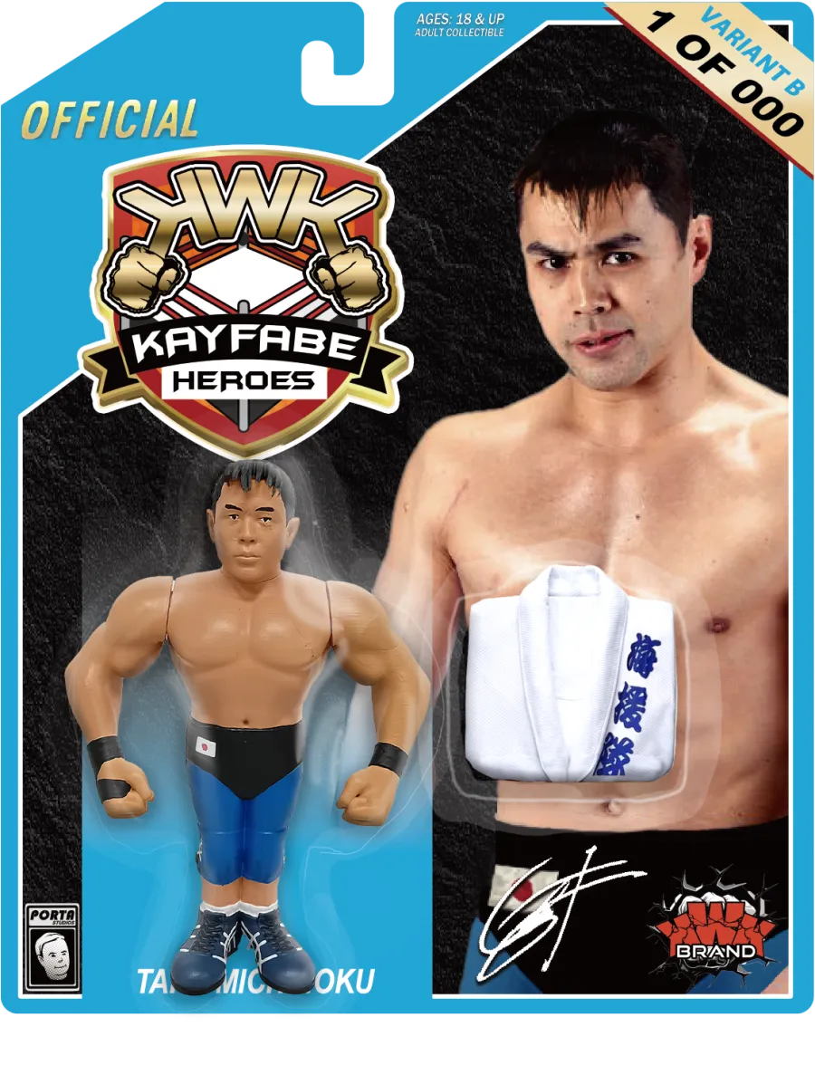 KWK Kayfabe Heroes Series 2 Taka Michinoku [Variant B] PW Catalog