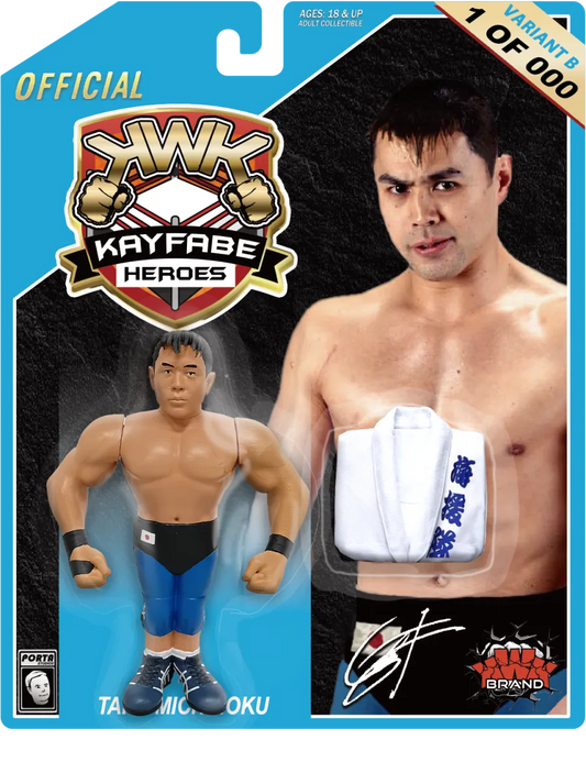 KWK Kayfabe Heroes Series 2 Taka Michinoku [Variant B] PW Catalog