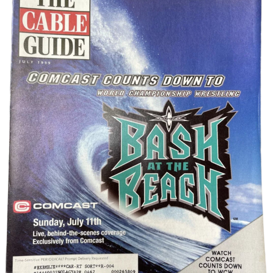 The Cable Guide Magazine July 1999 WCW Bash At The Beach Magazine PWcatalog