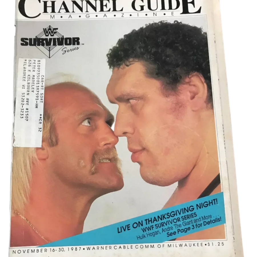 Channel Guide November 1987 Magazine PWcatalog
