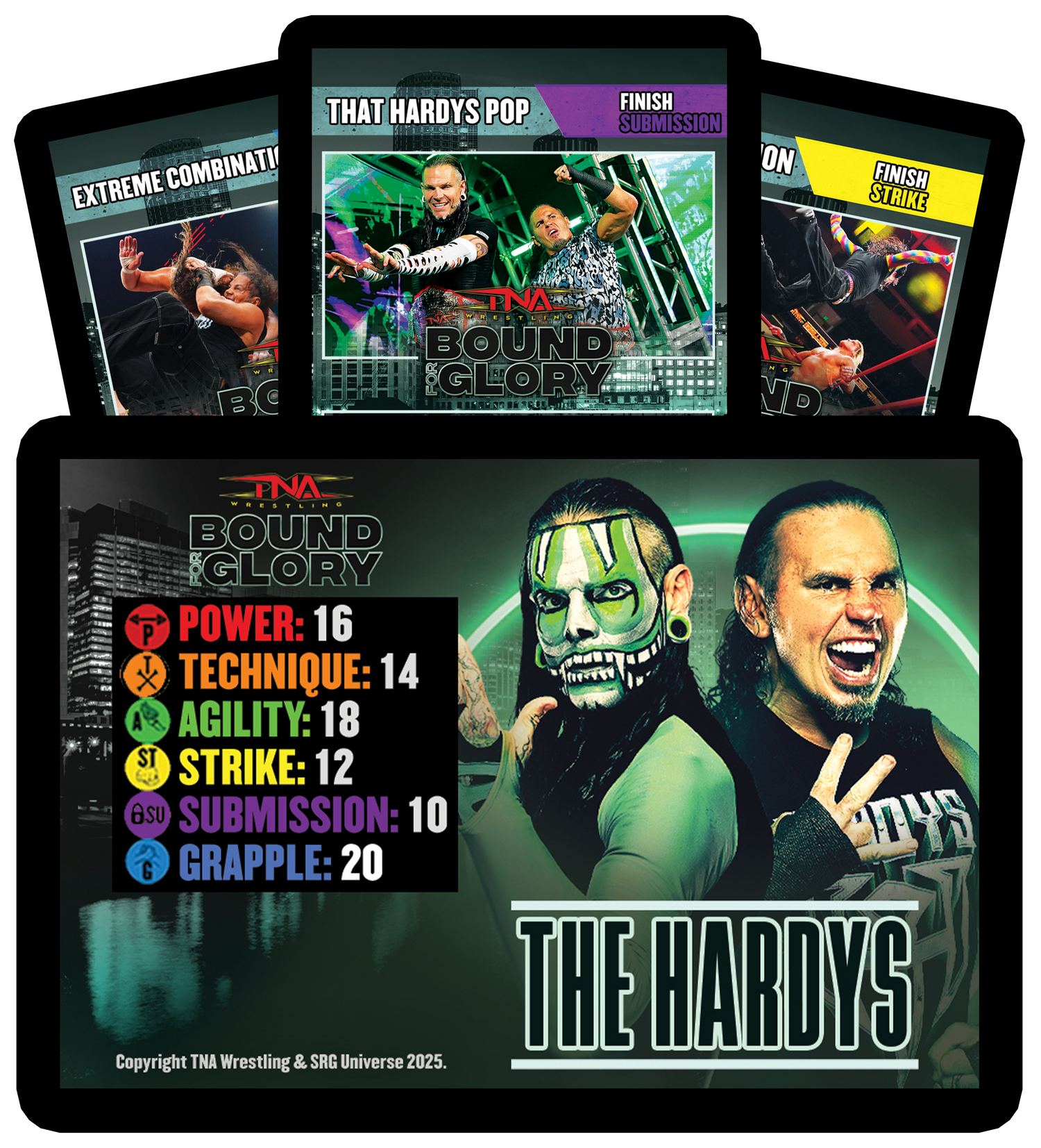 The Hardys Limited Edition Bound For Glory SRG Competitor Set Gaming Cards PW Catalog