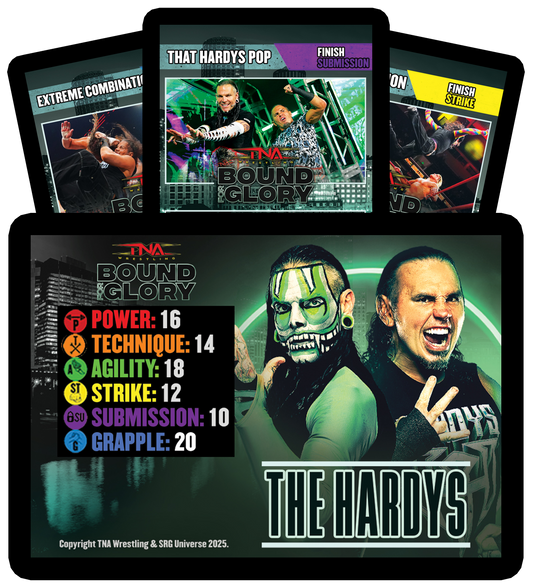 The Hardys Limited Edition Bound For Glory SRG Competitor Set Gaming Cards PW Catalog