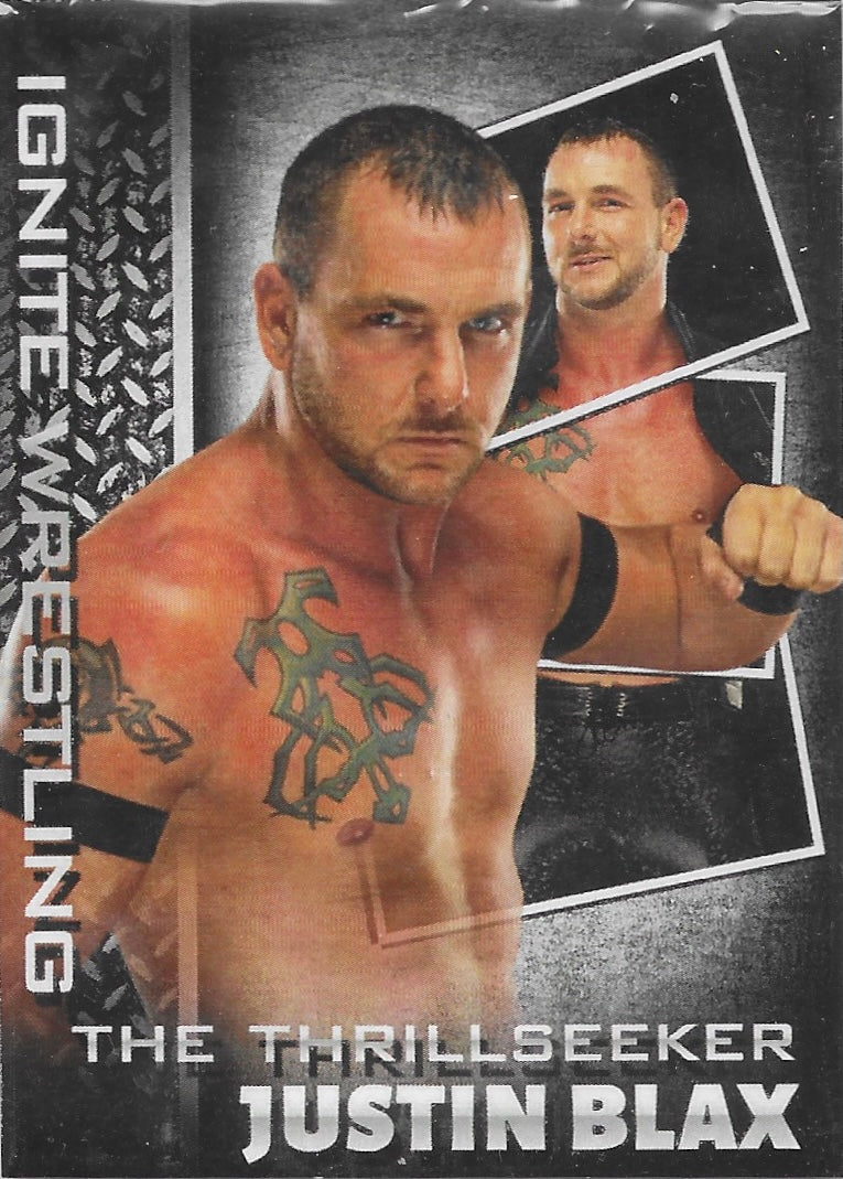 The Thrillseeker Justin Blax trading card PW Catalog