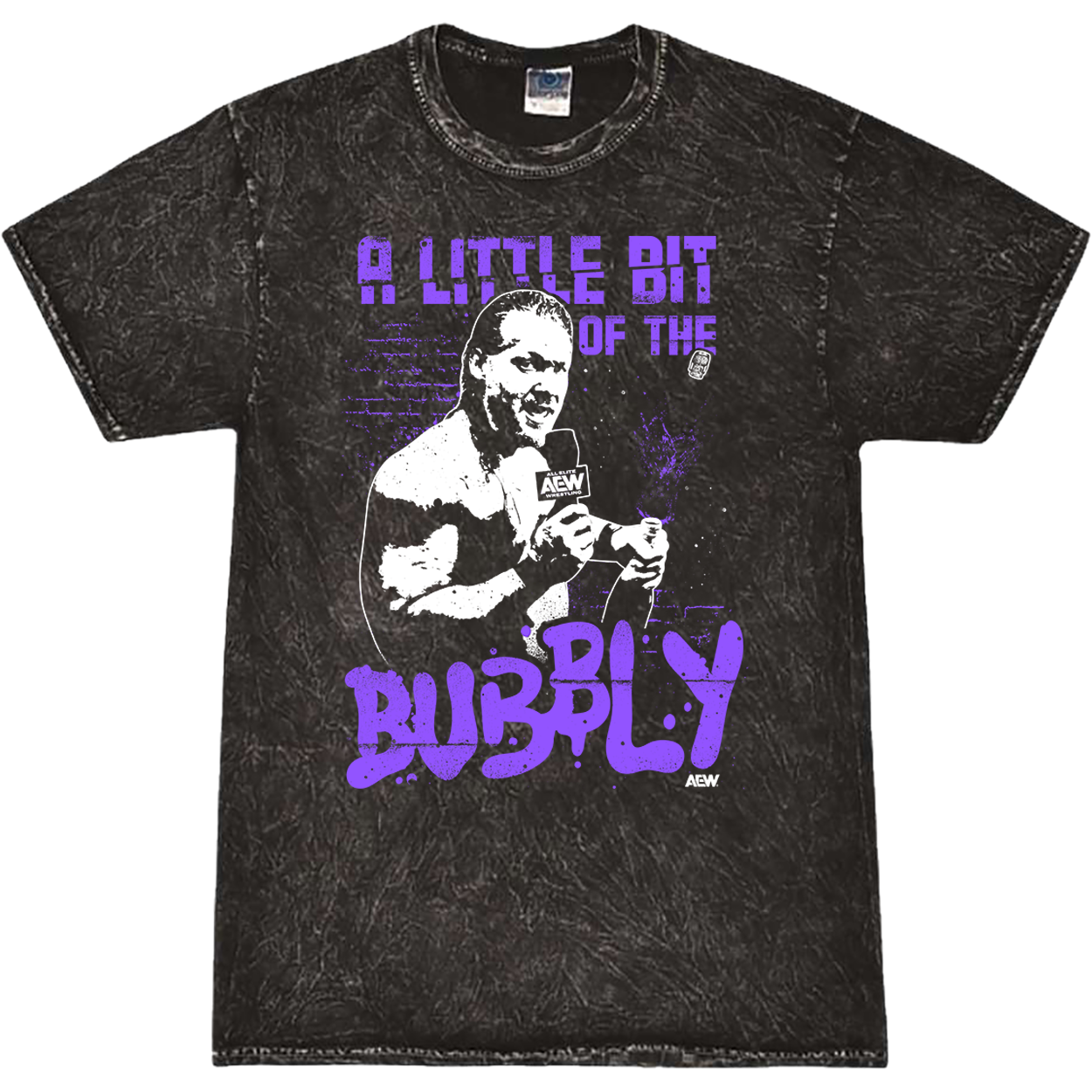 Chris Jericho Top Rope Tuesday: LIMITED EDITION A Little Bit of the Bubbly Mineral Wash T-Shirt T-Shirt PW Catalog