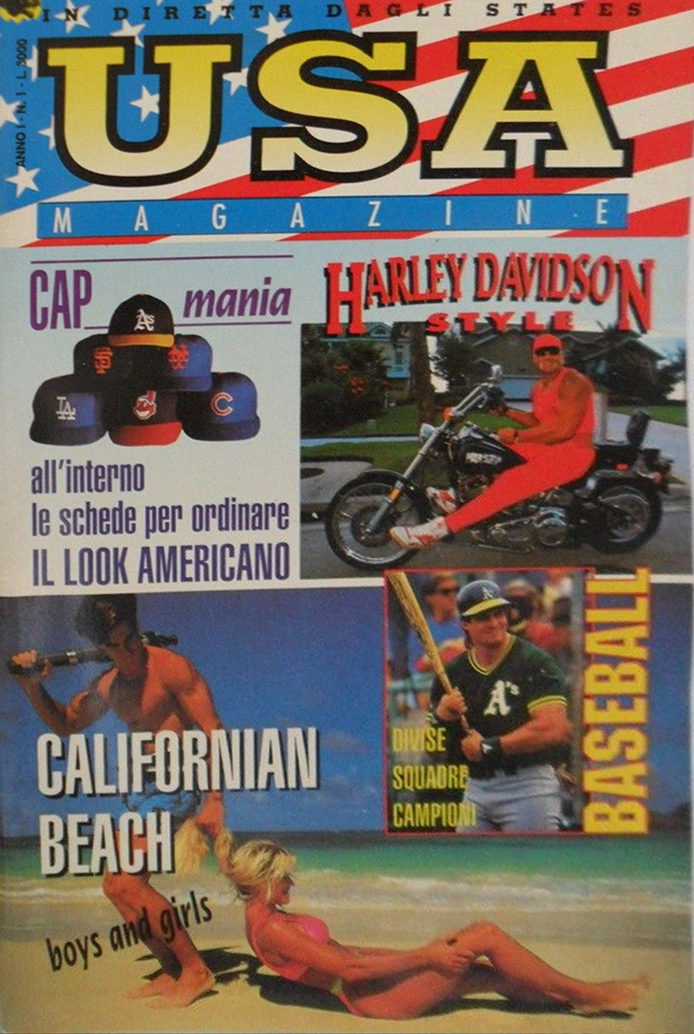 USA Magazine Anno I, N. 1 circa 1992 Hulk Hogan