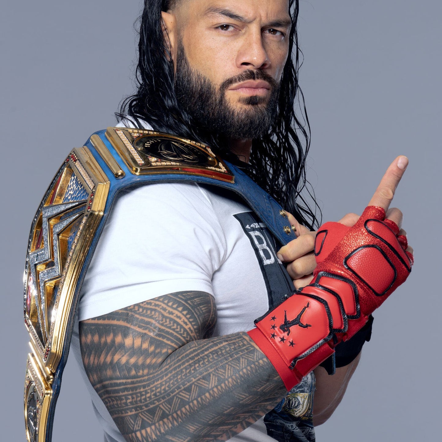 Roman Reigns Red Authentic Glove Set