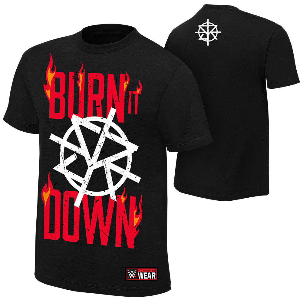Seth Rollins "Burn It Down" Authentic T-Shirt