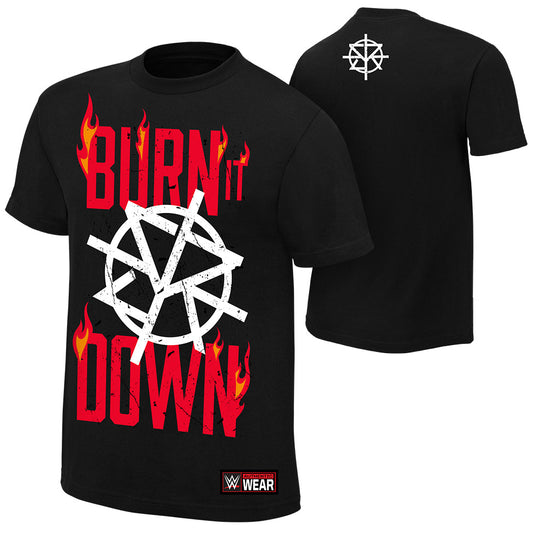 Seth Rollins "Burn It Down" Authentic T-Shirt T-Shirt PW Catalog