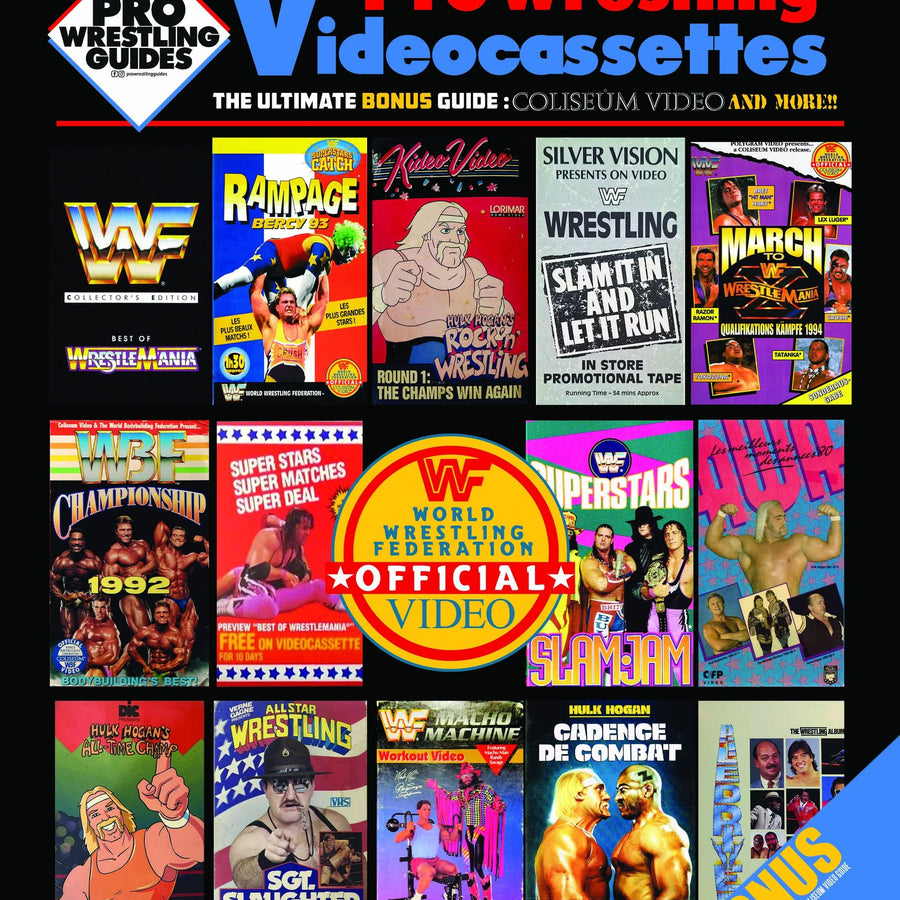 Pro Wrestling Videocassettes - The Ultimate BONUS Guide - Coliseum Video Books PWcatalog