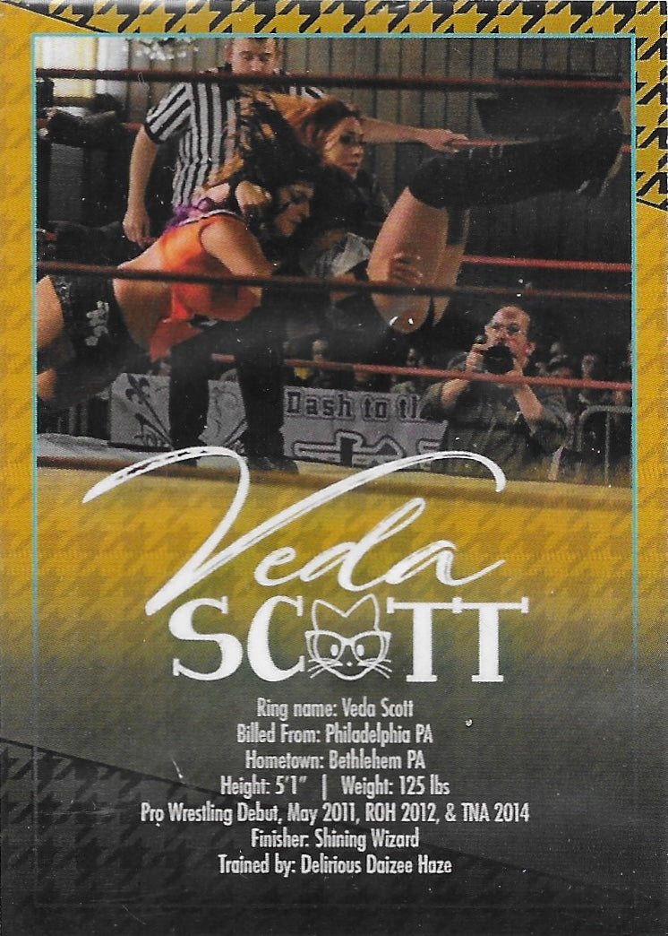 Veda Scott trading card PW Catalog