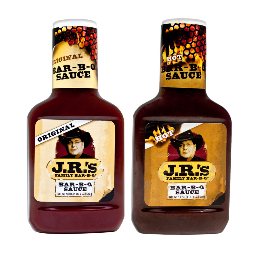 JR's Hot and Original BBQ Sauce Package