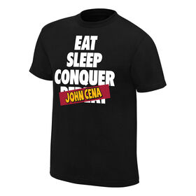 Brock Lesnar & Paul Heyman "Eat, Sleep, Conquer John Cena" Authentic T-Shirt T-Shirt PW Catalog