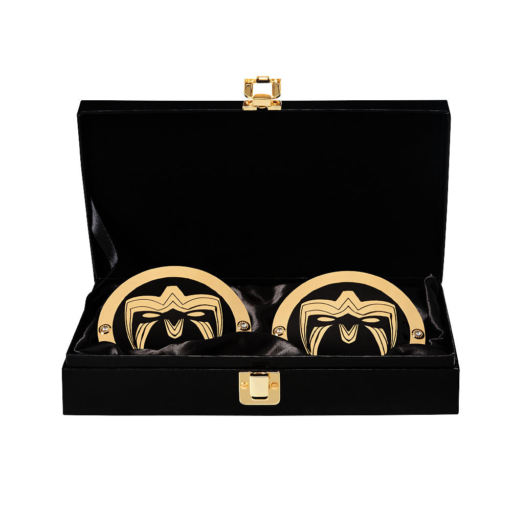 Ultimate Warrior WWE World Heavyweight Championship Replica Title Side Plate Box Set