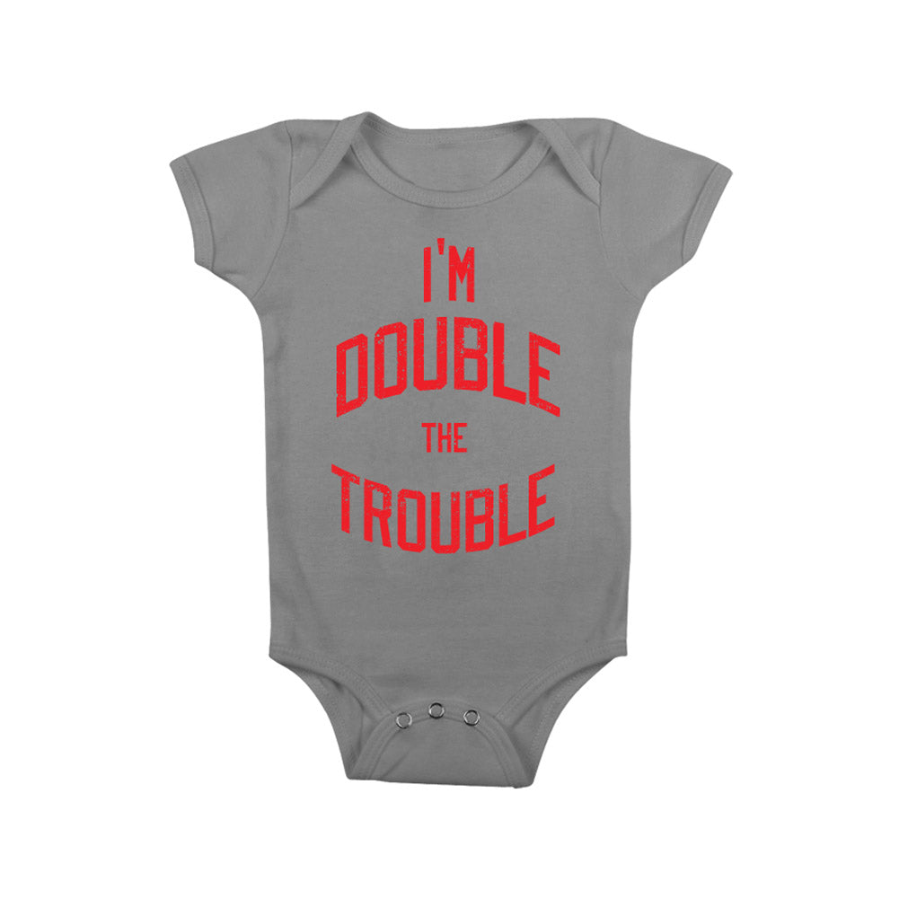The Bellas "I'm Double The Trouble" Baby Creeper