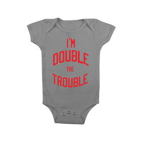 The Bellas "I'm Double The Trouble" Baby Creeper