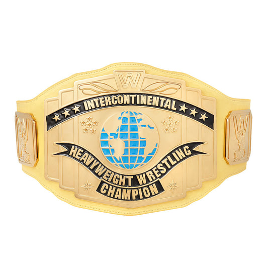 WWE Yellow Intercontinental Championship Replica Title Belt PW Catalog