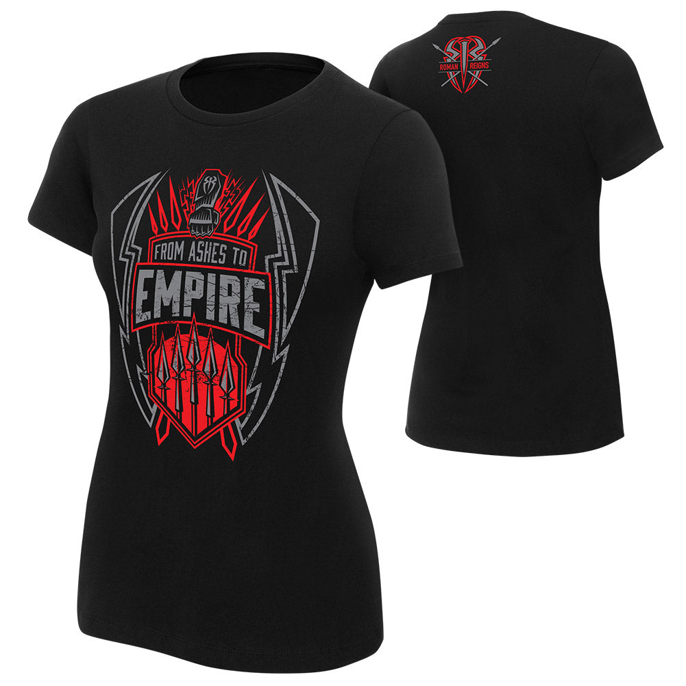 Roman Reigns "From Ashes to Empire" Women's Authentic T-Shirt T-Shirt PW Catalog