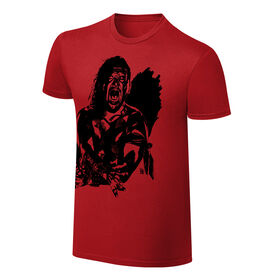 Shinsuke Nakamura Rob Schamberger Red Art Print T-Shirt T-Shirt PW Catalog