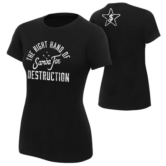 Samoa Joe "The Right Hand of Destruction" Women's Authentic T-Shirt T-Shirt PW Catalog