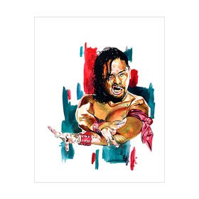 Shinsuke Nakamura Rob Schamberger 11 x 14 Art Print Wall art PW Catalog