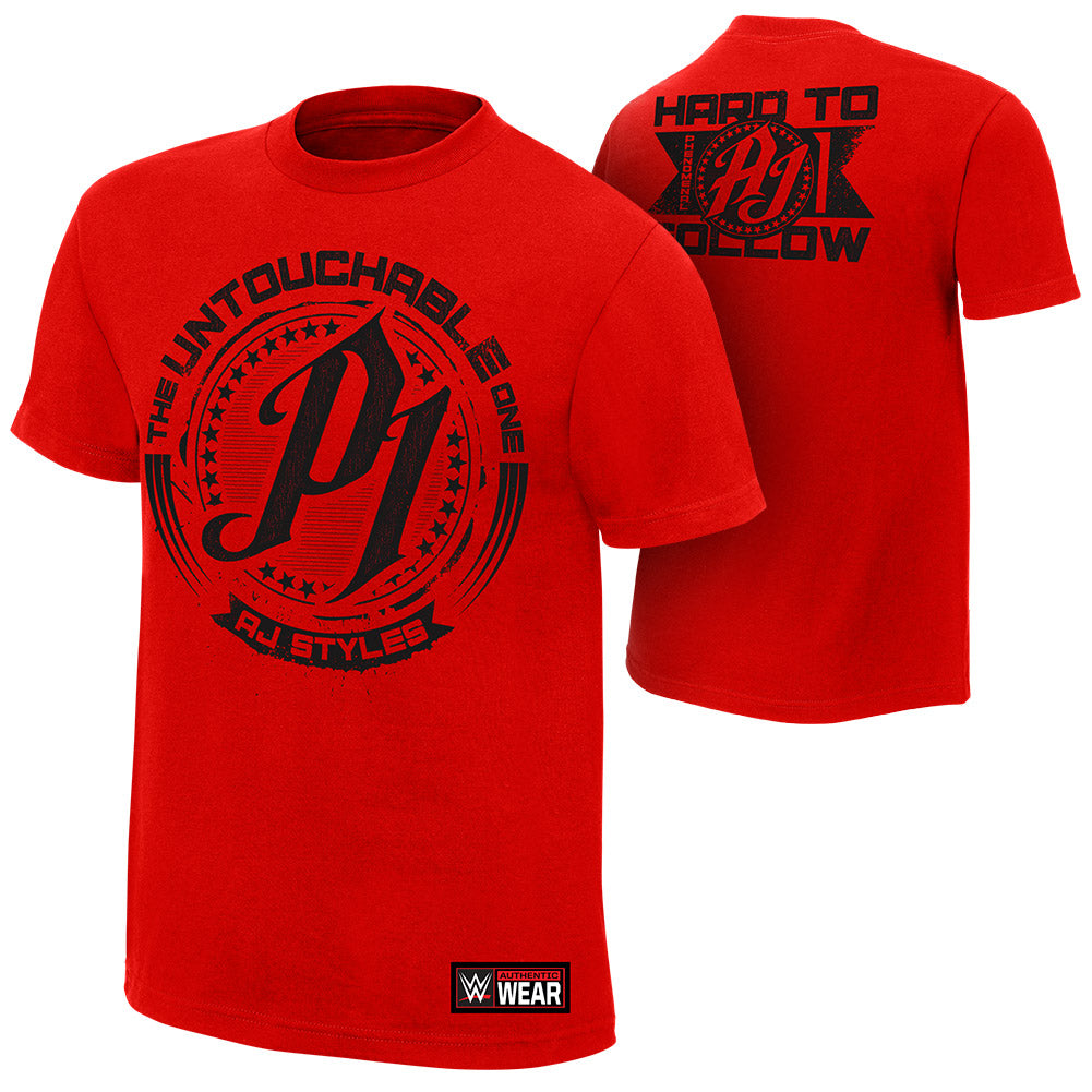 AJ Styles "Untouchable" Red T-Shirt