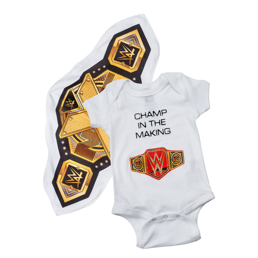 WWE Unisex Onesie Creeper w/ NXT Championship Towel